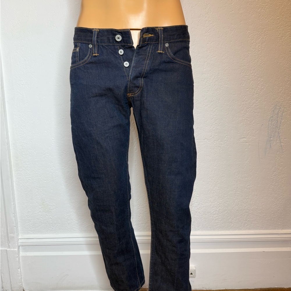 Straight Leg Men's Jeans in Dark Indigo